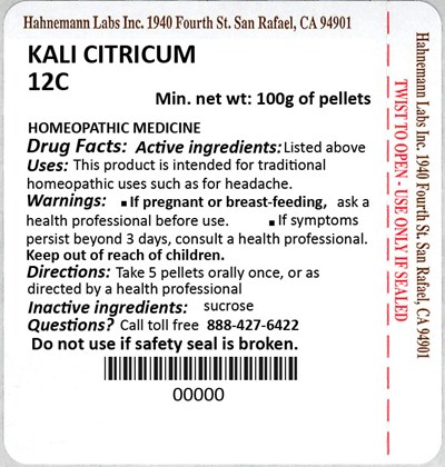 Kali Citricum 12C 100g - Kali Citricum 12C 100g